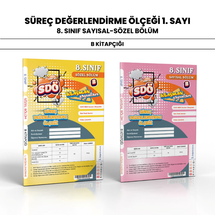 KLASMAN 08.SINIF SÜREÇ DEĞ(SDÖ) SAY/SÖZ 1-B -24-25